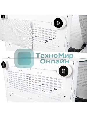 Компьютерный корпус Ginzzu V580 RGb подсветка, закаленное стекло 1хUSB 3.0,1хUSB 2.0, AU белый ATX