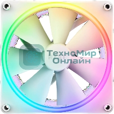 Вентилятор для корпуса Case Cooler NZXT F140 RGb Duo (140x140x25мм, 4-pin PWM, RGb, 84.75CFM, 36dBA, 1800RPM, белый)