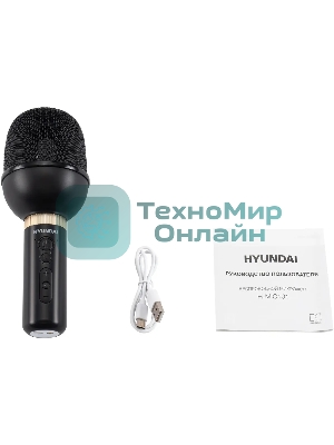 Микрофон беспроводной Hyundai H-MIC101 черный