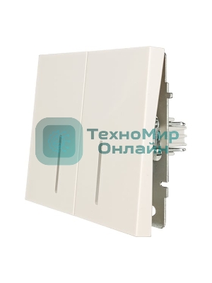 Выключатель 2-кл. с индик. LEZARD СП ZIMA IP20 10А безвинт. зажим, слон. кость 704-9088-112QC