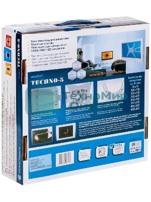 Кронштейн для телевизора Kromax TECHNO-5 белый, 15