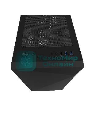 Компьютерный корпус ZALMAN Z1 ICEBERG, MicroATX, черный, WINDOW, 2xCOMBO (3.5