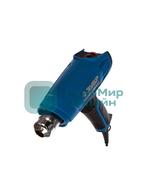 Фен технический (строительный), Зубр Профессионал ФТ-П1800, керам. изолятор, электр. регул. темп-ры, 2 режима: 80-550град, 350/550 л/мин, 1800Вт
