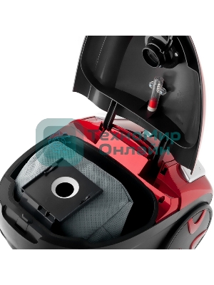 Пылесос BRAYER BR4221 красный/черный, 380/2000 Вт, уборка сухая, пылесборник контейнер 2.5 л