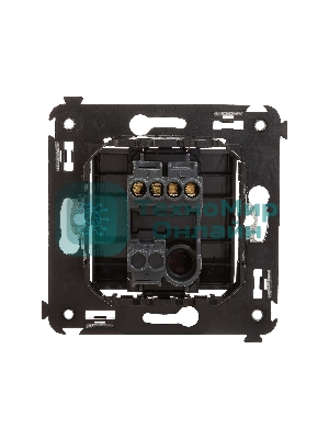 Кнопка одноклавишная DKC Avanti 4412153 в стену, черный матовый