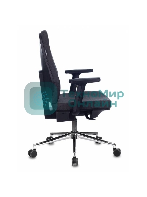 Кресло Бюрократ CH-545SL серый, экокожа, 120 кг, механизм качания