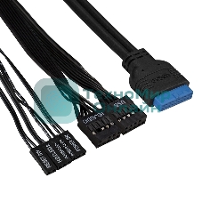 Компьютерный корпус Miditower ExeGate CP-603UB-UNS450 (ATX, БП UNS450 с вент. 12см, 2хUSB, аудио, черный)