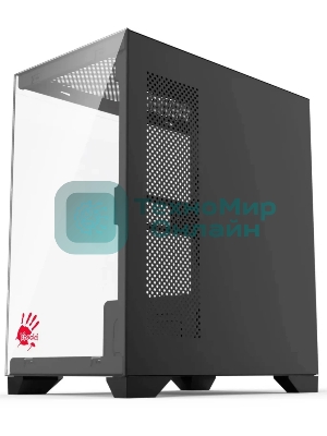 Компьютерный корпус Bloody BD-CC103 черный без БП mATX 7x120мм 1xUSB 2.0 1xUSB 3.0 audio bott PSU