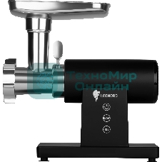 Мясорубка электрическая LEONORD LE-17705 Premium черный, 3000 Вт, 3.0 кг/мин, реверс, металлический лоток, насадки - 6