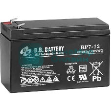 Батарея для ИБП BB BP7-12 12В 7А·ч