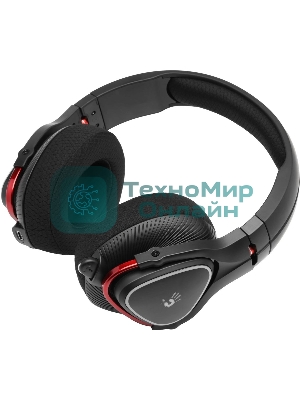 Гарнитура Bloody MR720 чёрный, беспроводная + проводная, радиоканал/Bluetooth/mini jack 3.5 мм, до 44 ч, подсветка