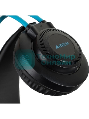 Гарнитура A4Tech Fstyler FH200U серый/синий, проводная