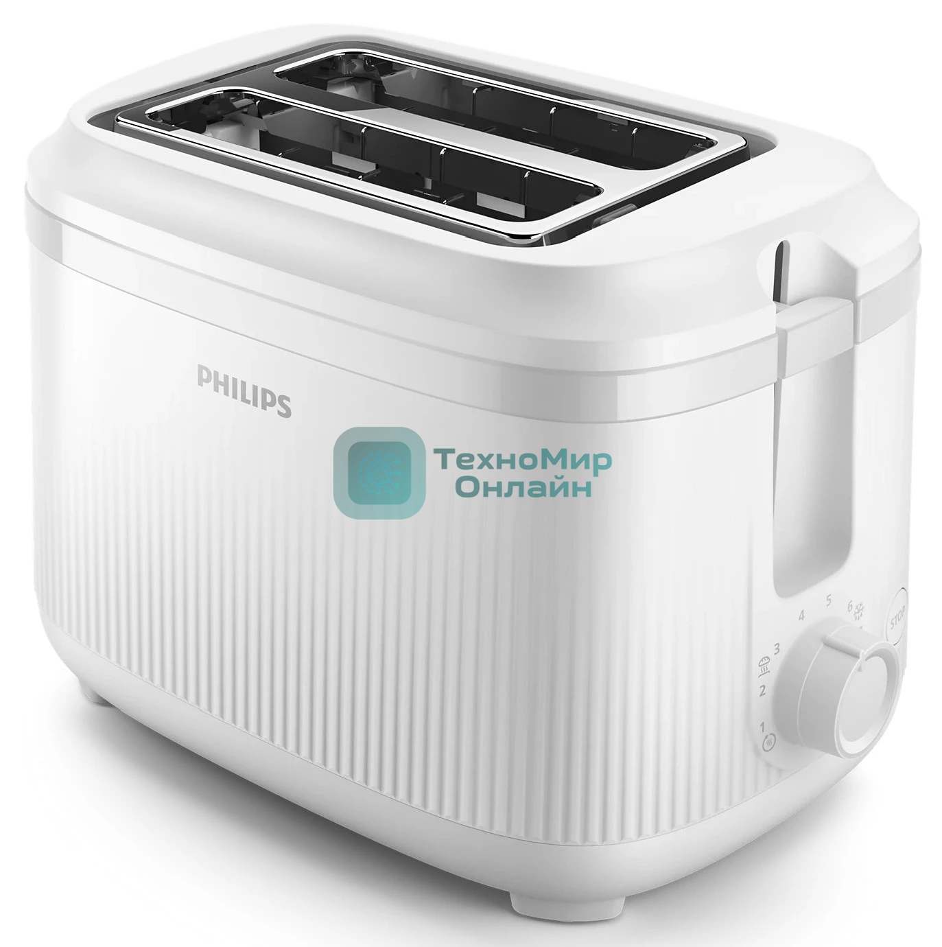 Тостер Philips HD2511/00 белый, 900 Вт, 2 слота