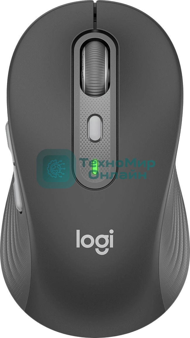 Мышь беспроводная Logitech M750 графитовый, 4000 dpi, радиоканал, Bluetooth, USB, кнопки - 5