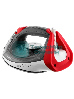 Утюг BRAYER BR4011 черный/белый/красный, 2400 Вт, 20 г /мин, 140 г/мин, 330 мл