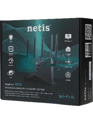 Роутер беспроводной Netis NX30 AX3000 10/100/1000BASE-TX