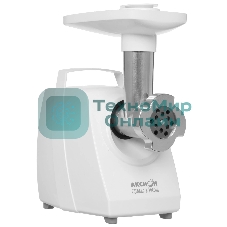 Мясорубка электрическая Аксион М33.02 белый, 1500 Вт, 1.7 кг/мин, реверс, защита от перегрузки, насадки - 5