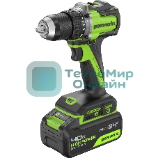 Дрель безударная Greenworks DD560 патрон:быстрозажимной реверс (3708407CUB)