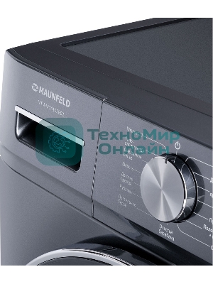 Стиральная машина Maunfeld MFWM1410SB02 темно-серебристый, загрузка фронтальная 10 кг, 1400 об/мин., класс: А+++