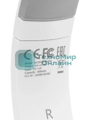 Гарнитура A4Tech 2Drumtek BH300 серебристый, беспроводная + проводная, Bluetooth, до 35 ч