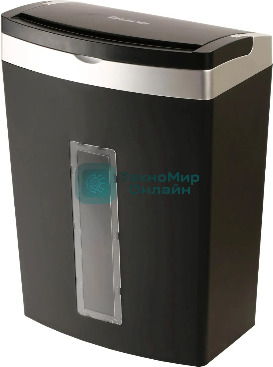 Шредер Buro Office BU-S900AF черный с автоподачей (секр.P-5) фрагменты 60лист. 21лтр. скрепки скобы пл.карты