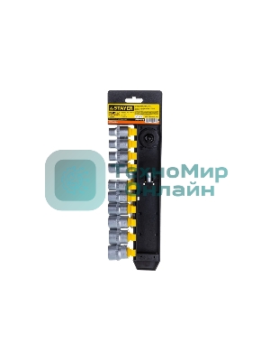 Набор головок STAYER 27750-H12  standard: 1/2 на пластиковом рельсе трещотка удлинитель 10-24мм 12ш