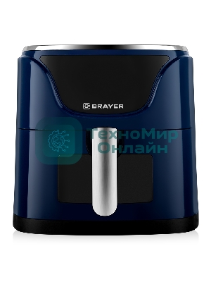 Аэрогриль BRAYER BR2036 синий, 1500 Вт, 5 л, упр. - сенсор, программ - 7