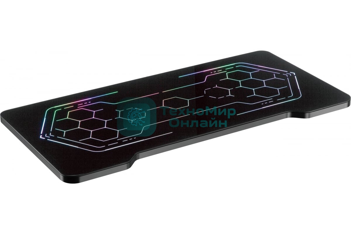 Столешница Cactus CS-DT-RGb-HEX 120x60x2.8 см черный