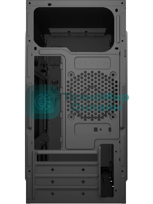 Компьютерный корпус с блоком питания 450Вт. Case Forza mATX, 450W, 2xUSB 2.0, Black, w/o FAN, 8 см fan PSU, power cord