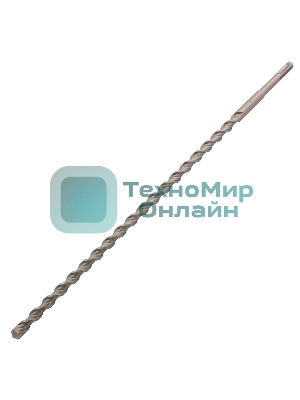 Бур по бетону Denzel двойная спираль, Cobalt W-tip, 14x460 мм, SDS PLUS
