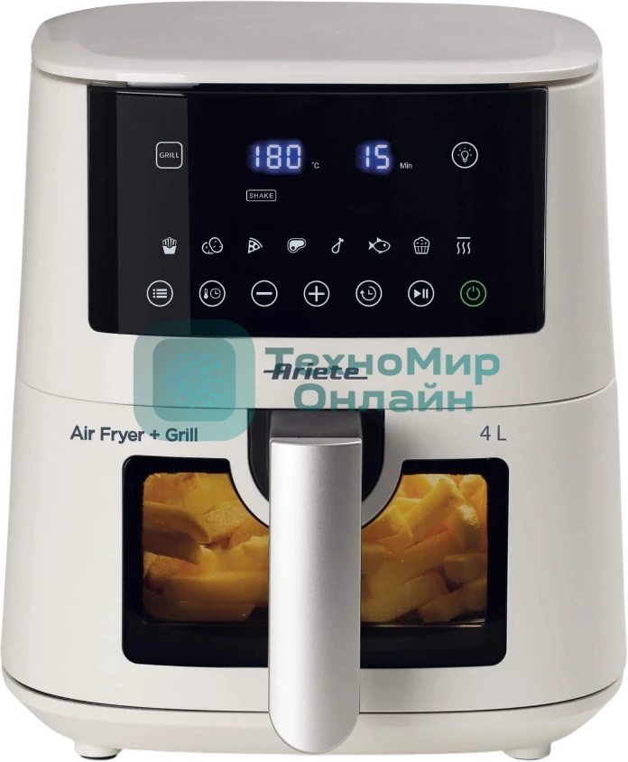 Аэрогриль Ariete Glass DGT 4633 белый, 1400 Вт, 4 л, сенсор, 9 программ