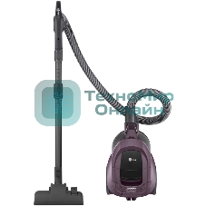 Пылесос LG VC5420NHTCW фиолетовый, 380/2000 Вт, уборка сухая, пылесборник контейнер 1.3 л