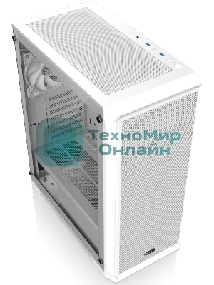 Корпус без блока питания Raijintek ARCADIA 41-MS4, Midi-Tower, TG, 1x120мм + 3x120мм ARGB, 2xUSB-A 3.0 + 1xUSB-C, ATX, mATX, mITX White