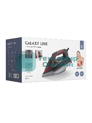 Утюг Galaxy Line GL 6142 серый, 3200 Вт, 90 г/мин, 260 г/мин, 450 мл