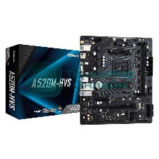 Материнская плата ASRock A520M-HVS, AM4, AMD A520, 2xDDR4, 4xSATA, 1xM.2, 1xPCIe 3.0 x16, 1xPCIe 3.0 x1, 1xHDMI, 1xVGA, 1x 1Gb LAN, 3x3.5 мм, 7.1, mATX