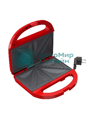 Вафельница Maxvi SM752P красный