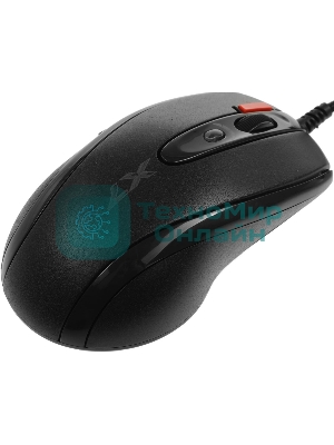 Мышь проводная + коврик A4Tech X-7120 черный, 2000 dpi, USB, кнопки - 7
