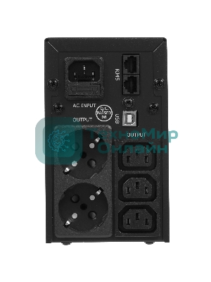 Источник бесперебойного питания Crown CMU-SP650COMBO/650 ВА/390 Вт/2 х CEE 7 (евророзетка), 3 x IEC 320 C13 (компьютерная)