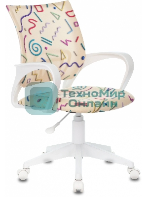 Кресло Бюрократ BuroKIDS 1 W Sticks 02 песочный, ткань, 120 кг