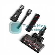 Пылесос вертикальный BQ VCA0104H серый, питание от аккумулятора, 130 Вт, уборка сухая, пылесборник 0.5 л, работа от АКБ max 45 мин.