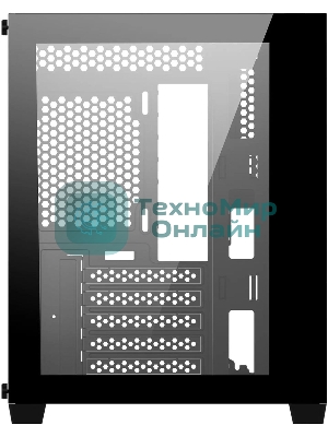 Компьютерный корпус Bloody BD-CC108 черный без БП mATX 9x120мм 2xUSB 3.0 audio bott PSU