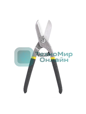 Ножницы по металлу прямые Deli DL4371 250мм, высокоуглеродистая сталь 55, прорезиненная рукоятка