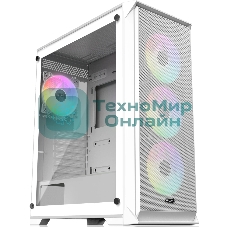 Корпус без блока питания Raijintek ARCADIA 41-MS4, Midi-Tower, TG, 1x120мм + 3x120мм ARGB, 2xUSB-A 3.0 + 1xUSB-C, ATX, mATX, mITX White