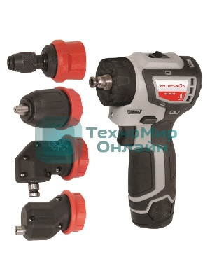 Дрель-шуруповерт ИНТЕРСКОЛ ДА-10/12В 36, 12 В, 2 Ач, 36 Нм, бесщеточный