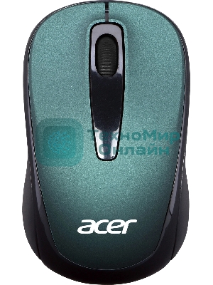 Мышь беспроводная Acer OMR135 зеленый, 1000 dpi, радиоканал, USB, кнопки - 3