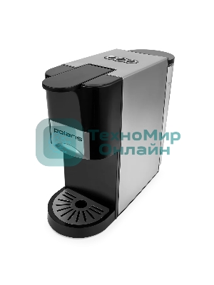 Кофеварка Polaris PCM 2020 3-in-1 черный/нержавеющая сталь, исп. кофе - молотый/капсулы, 0.8 л, 1450 Вт, 20 бар