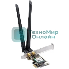 Сетевой адаптер Wi-Fi + Bluetooth Cudy WE3000 AX3000 PCI Express (ант.внеш.съем) 2ант.
