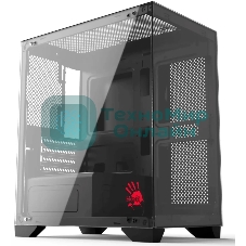 Компьютерный корпус Bloody BD-CC103 черный без БП mATX 7x120мм 1xUSB 2.0 1xUSB 3.0 audio bott PSU