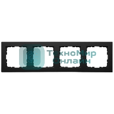 Рамка Jasmart 4-м G-Classic черный матовый soft touch