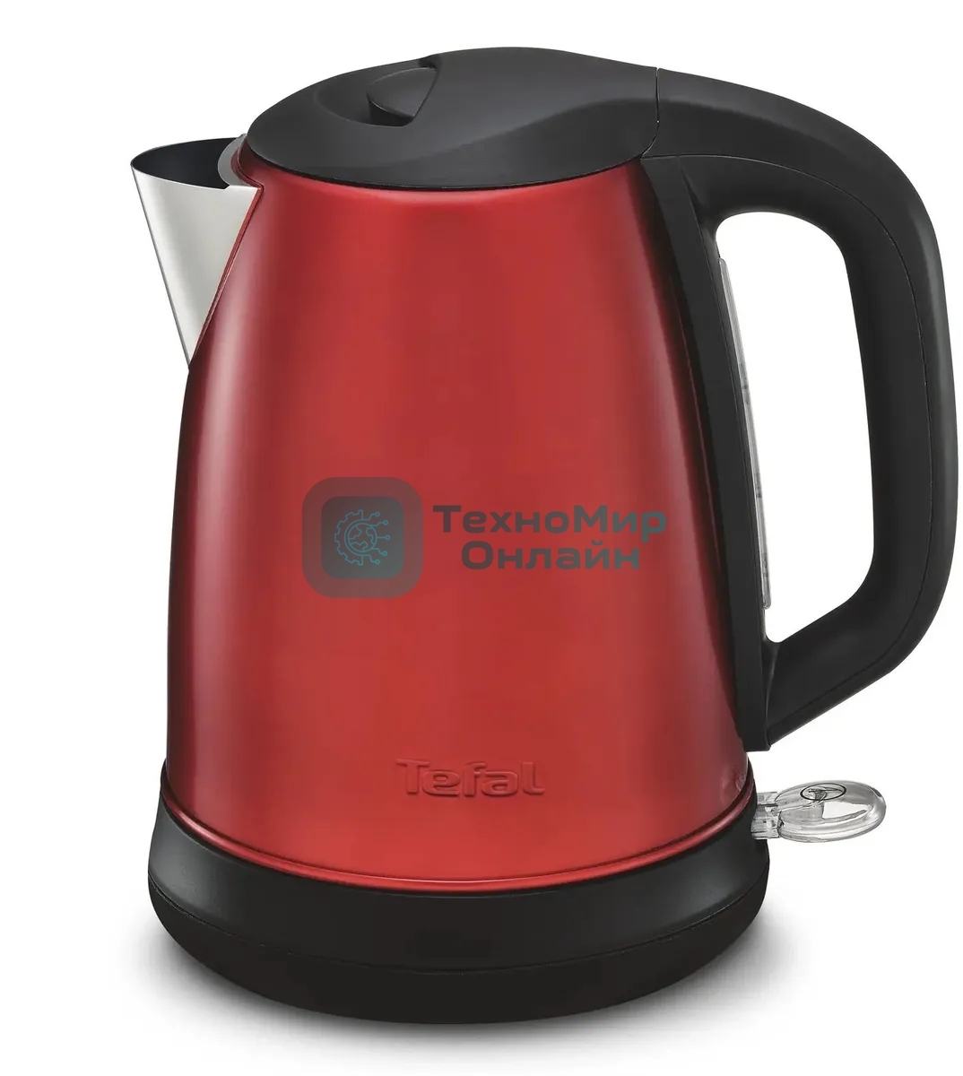 Чайник электрический Tefal KI270530 1.7л. 2400Вт красный (корпус: металл)
